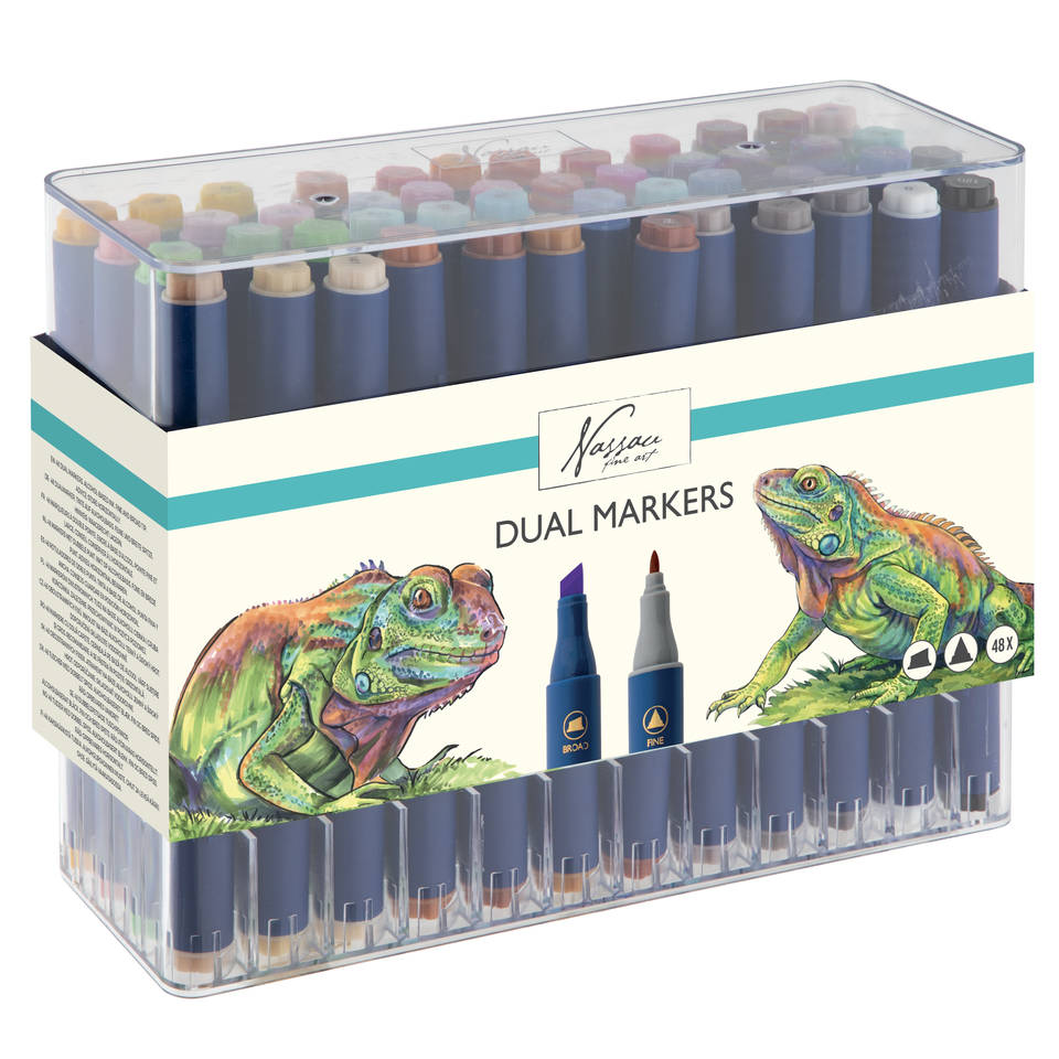 Nassau Fine Art ronde dual markers set 48-delig Main Image