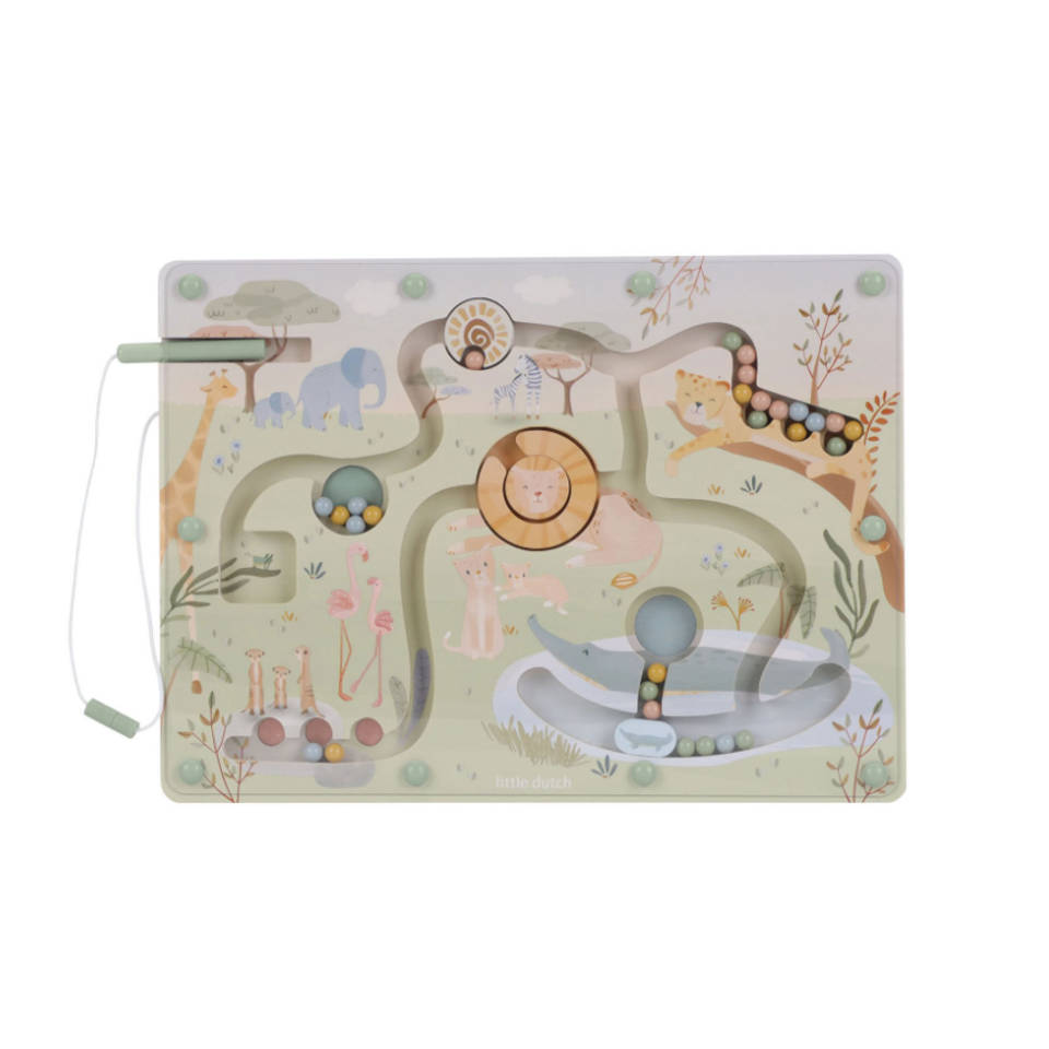 Little Dutch Safari Friends magnetisch doolhof Main Image