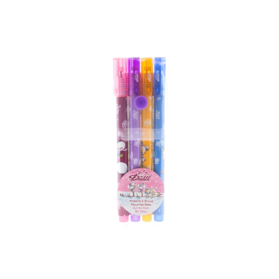 Diddl glitterpennen set 4-delig Main Image