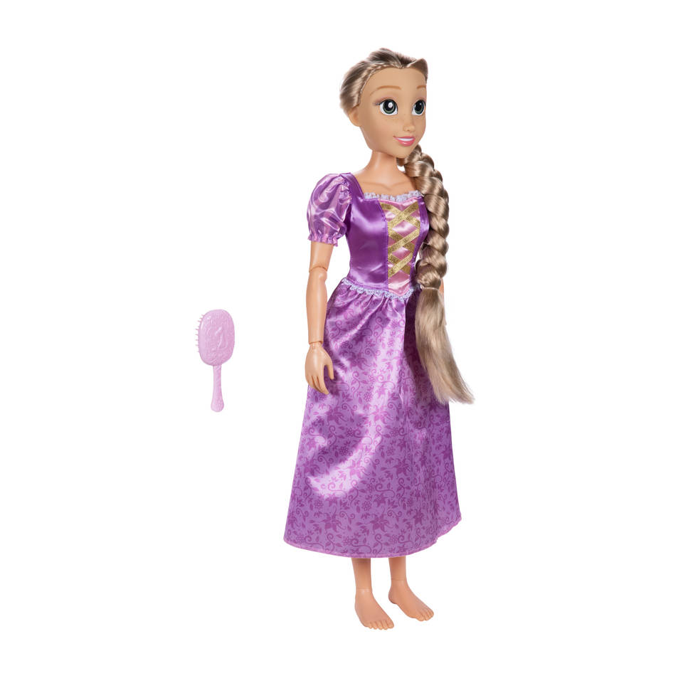 Disney Princess pop Rapunzel met haarborstel - 80 cm Main Image