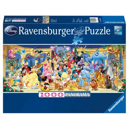 Ga naar het circuit weer invoegen Ravensburger Disney puzzel Groepsfoto - 1000 stukjes
