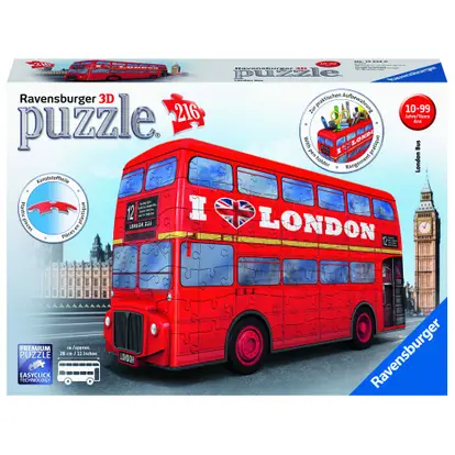 verzending Klik Dek de tafel Ravensburger 3D-puzzel Londense bus