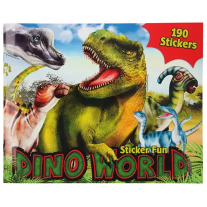 Pool Geval Pessimist Dino World Sticker Fun - 190 stickers