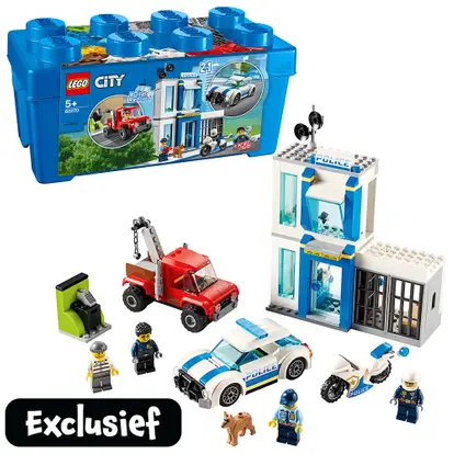 zelfmoord Feat magnetron LEGO CITY 2-in-1 politie opbergdoos 60270