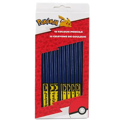 gebaar Elektrisch Bewusteloos Pokémon kleurpotloden - 12 stuks