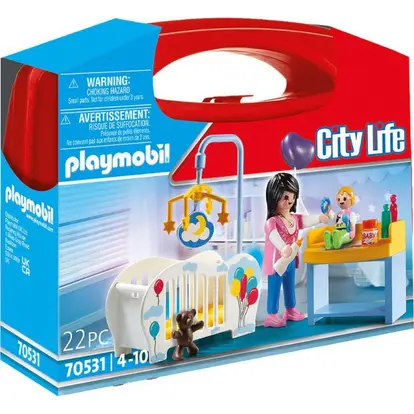 probleem Chemicaliën zeevruchten PLAYMOBIL City Life kinderkamer koffertje 70531