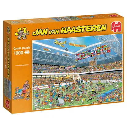 Wat leuk Ramen wassen binnenvallen Jumbo Jan van Haasteren puzzel WK Voetbal special - 1000 stukjes