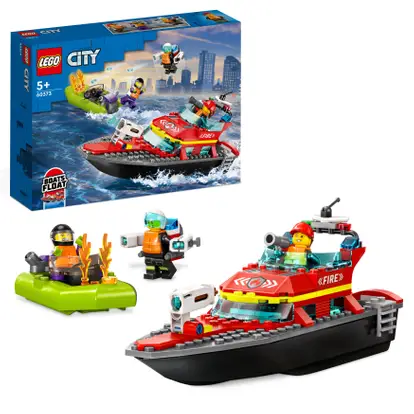 Afslachten analyseren Samenwerken met LEGO CITY reddingsboot brand 60373