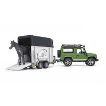 Land Rover Defender + paardtrailer