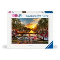 Ravensburger puzzel Fietsen in Amsterdam - 1000 stukjes