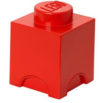 LEGO opbergbox brick 1 - rood