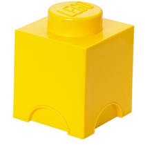 LEGO opbergbox brick 1 - geel