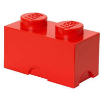 LEGO opbergbox brick 2 - rood