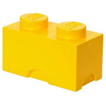 LEGO opbergbox brick 2 - geel