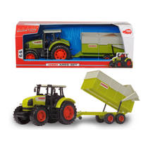 Dickie Toys tractor met aanhanger Claas Ares - 57 cm
