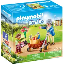 PLAYMOBIL City Life oma met rollator 70194