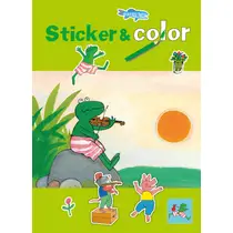 Kikker sticker- en kleurboek