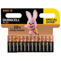 Duracell Power Plus AAA alkaline batterijen - 12 stuks