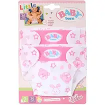 BABY BORN LITTLE NAPPIES 2 PACK 36CM