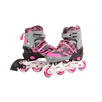 Inline skates - maat 29-32 - roze/grijs