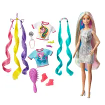 Barbie fantasiehaar pop