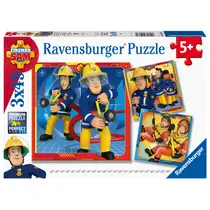 Ravensburger Brandweerman Sam puzzelset Onze held Sam - 3 x 49 stukjes
