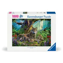 Ravensburger puzzel familie wolf in het bos - 1000 stukjes