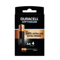 Duracell Alka Optimum AA-batterijen set 4-delig