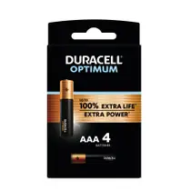 Duracell Alka Optimum AAA-batterijen set 4-delig