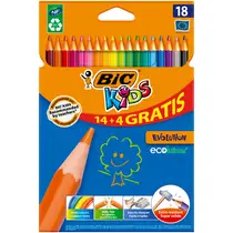 BIC Kids Evolution ECOlutions kleurpotloden set 18-delig