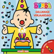 Bumba verjaardagsboek met kaars en muziek