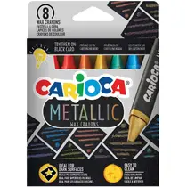 Carioca Metallic wascokrijtjes set van 8