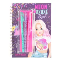 TOPModel Neon Doodle boek met gelstiften