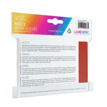 SLEEVES PACK MATTE PRIME RED (100)
