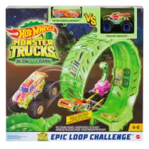 Intertoys Hot Wheels Monster Trucks Glow-in-the Dark Epische Looping uitdaging speelset aanbieding