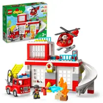 LEGO DUPLO brandweerkazerne en helikopter 10970