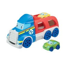 Tiny Teamsterz transporter met 2 auto's
