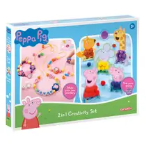 Peppa Pig 2-in-1 juwelen en pompomkaarten maken set