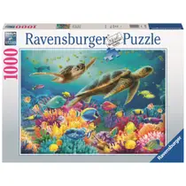 Ravensburger puzzel Blauwe onderwaterwereld - 1000 stukjes