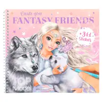 TOPModel Iceworld Create your Fantasy Friend kleur- en stickerboek