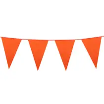 Vlaggenlijn oranje 20x30 cm - 10 meter