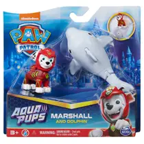 PAW Patrol Aqua Pups speelfigurenset met Marshall en Dolphin