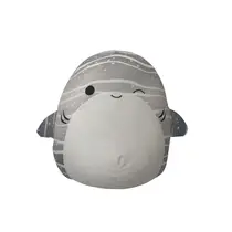 Squishmallows knuffel haai met glitterbuik - 30 cm