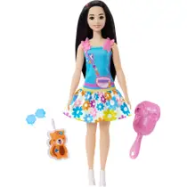 Barbie Mijn Eerste Barbie Renee pop met vos