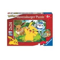 Ravensburger puzzel Pikachu en zijn vrienden - 2 x 24 stukjes