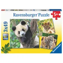 Ravensburger puzzel Wildlife 3 x 49