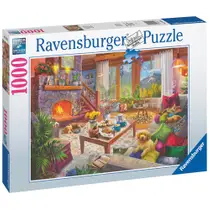 Ravensburger puzzel gezellige hut - 1000 stukjes