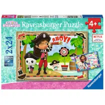 Ravensburger puzzel Gabby's Poppenhuis - 2 x 24 stukjes