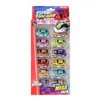 Turbo Racers raceauto set - 12 stuks