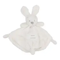 VIB knuffeldoekje met konijnenhoofd - wit